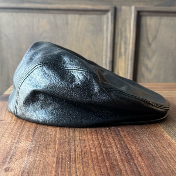 A. Adams & Squire Other - Black Leather Men's Cap